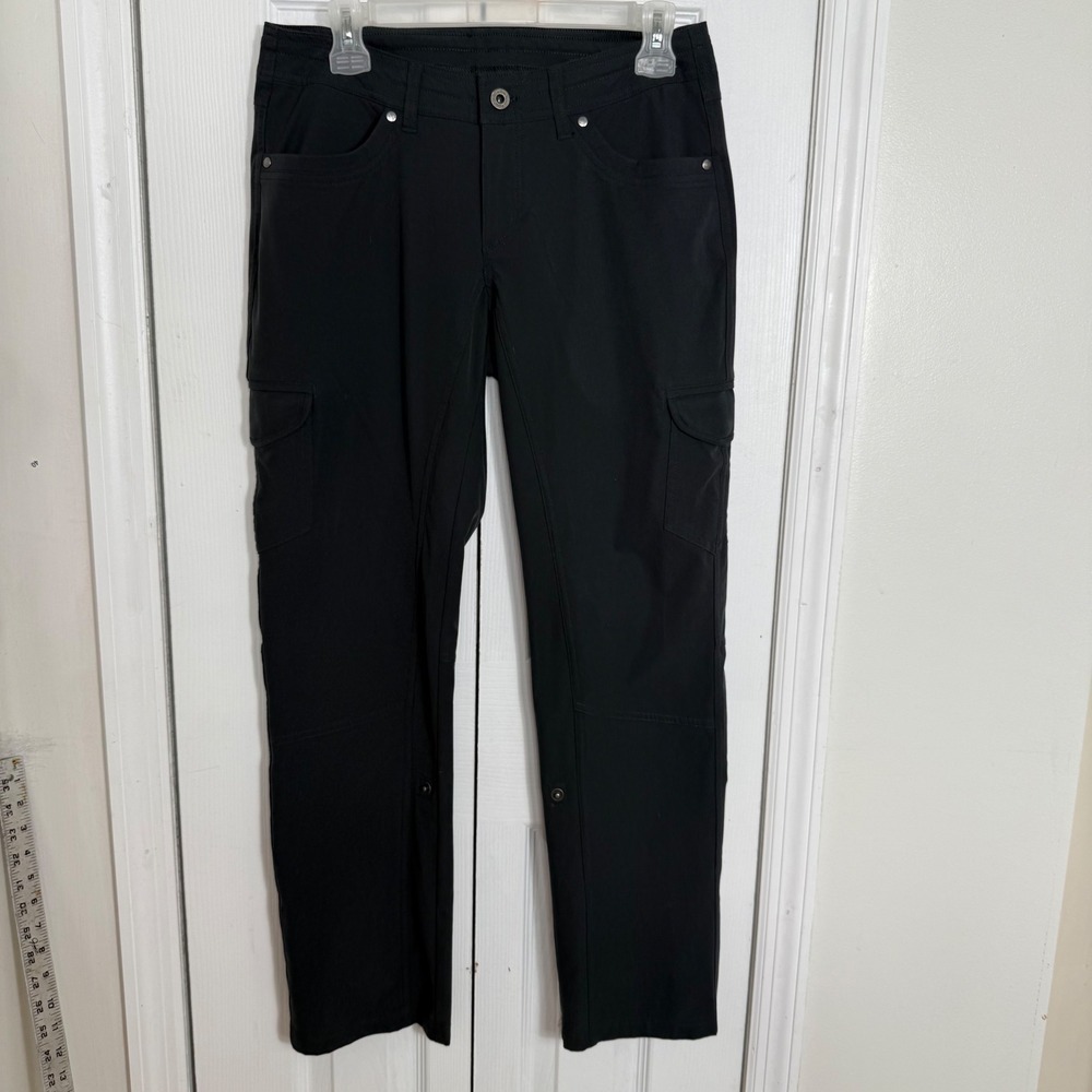Kuhl Cargo Pants Womens 4 Black Gorpcore Hiking Utility Techwear Trousers